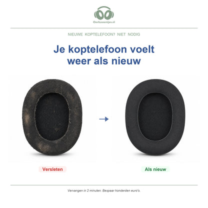 Oorkussens voor Razer BlackShark V2 Serie – Geschikt voor BlackShark V2, BlackShark V2 Pro — Before and after