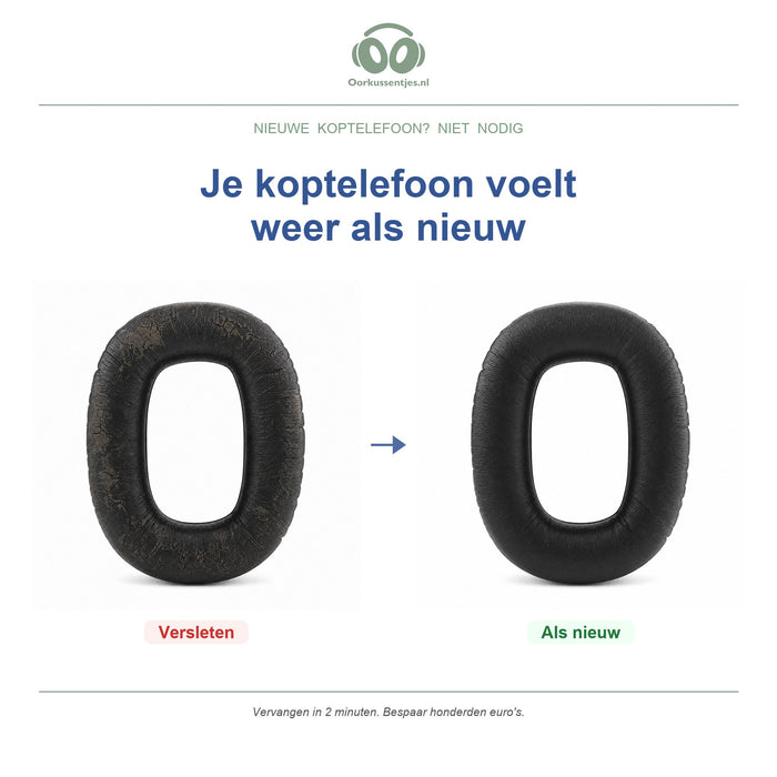 Oorkussens voor Marshall Monitor II ANC – Geschikt voor Monitor II A.N.C. — Before and after