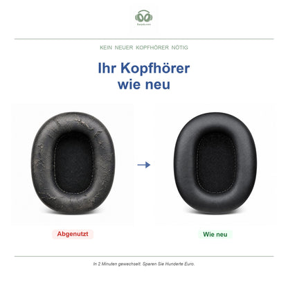 Oorkussens voor Audio-Technica M-Serie – Geschikt voor ATH-M50x, ATH-M40x, ATH-M30x en meer — Before and after