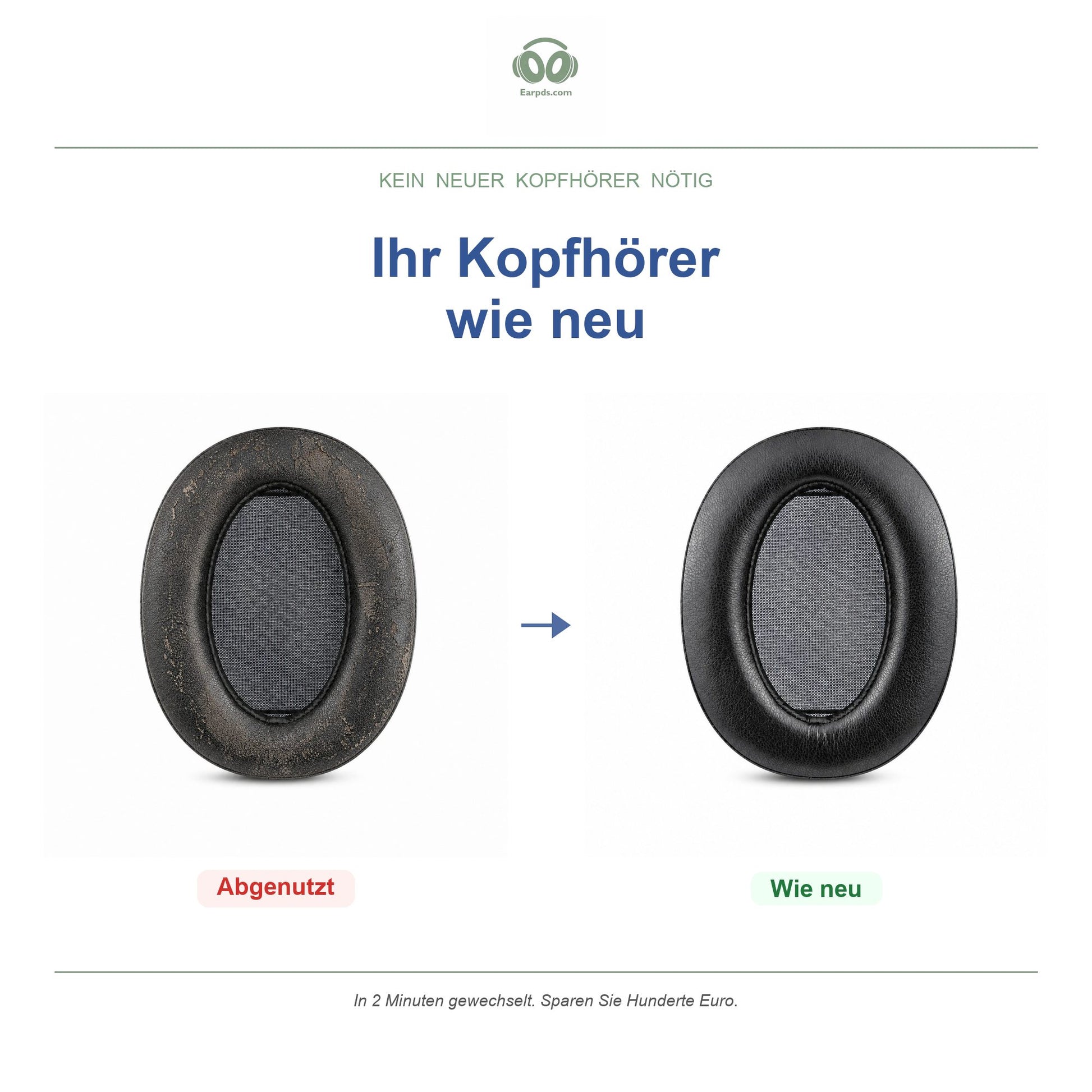 Ohrpolster für Sony h.ear on 3 – Passend für WH-H910N