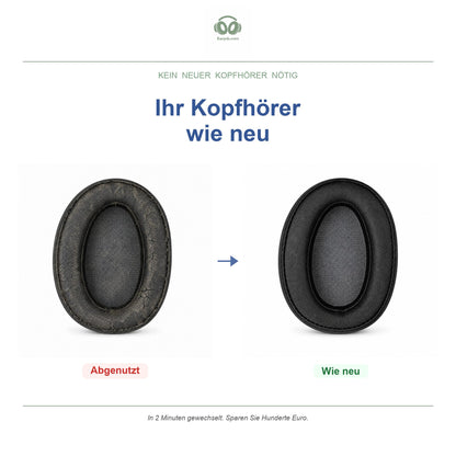 Oorkussens voor Sony h.ear on 2 Serie – Geschikt voor WH-H900N, MDR-100ABN — Before and after