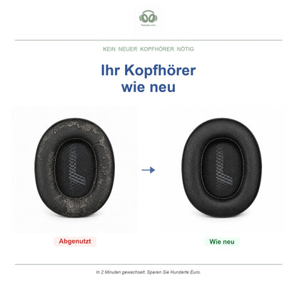 Oorkussens voor JBL Live 650 / E65 Serie – Geschikt voor E65BT, Live 650BTNC, Live 660NC, Live 770NC en meer — Before and after