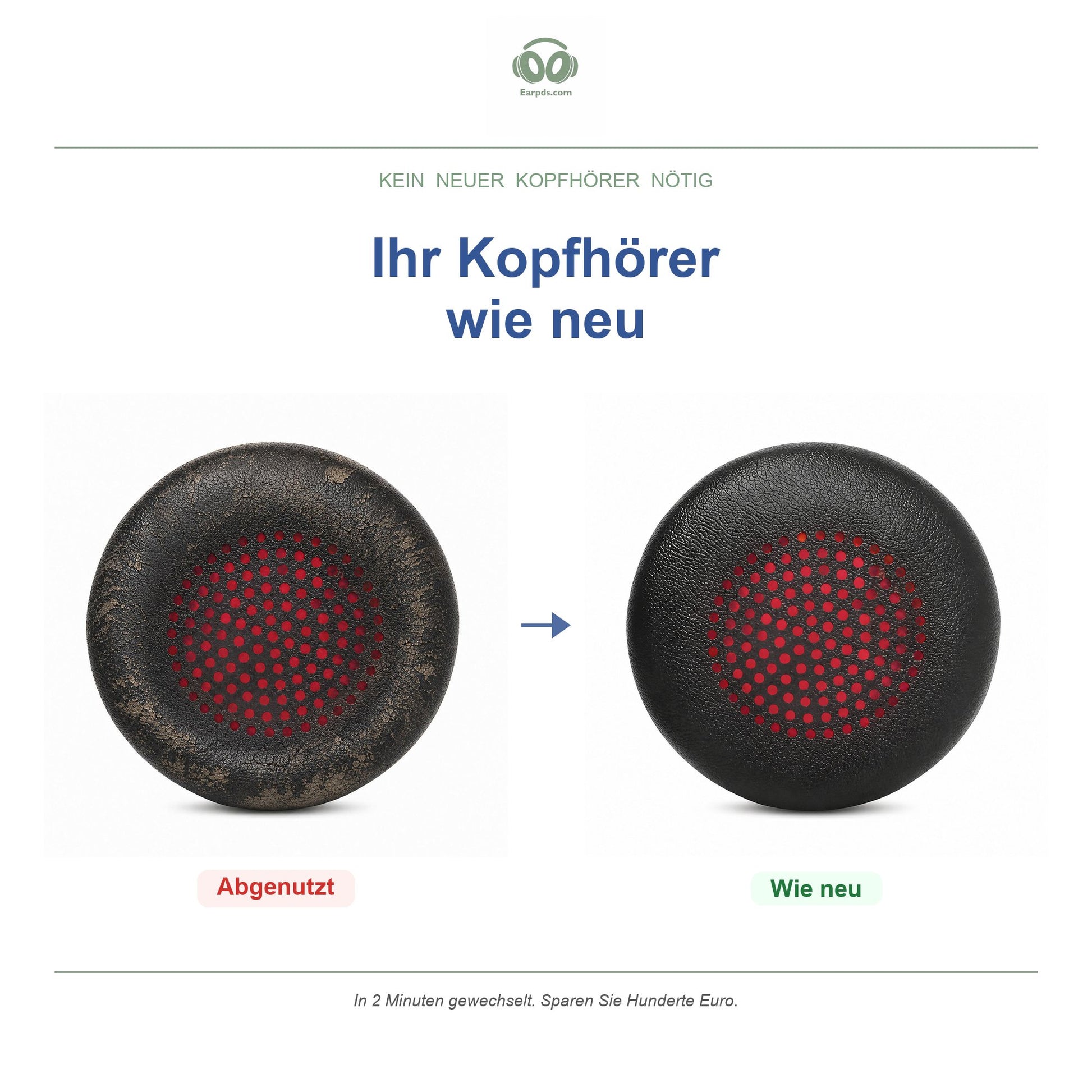 Ohrpolster für Poly Blackwire C3200 Serie – Passend für C310, C320, C3220, 3320 und mehr