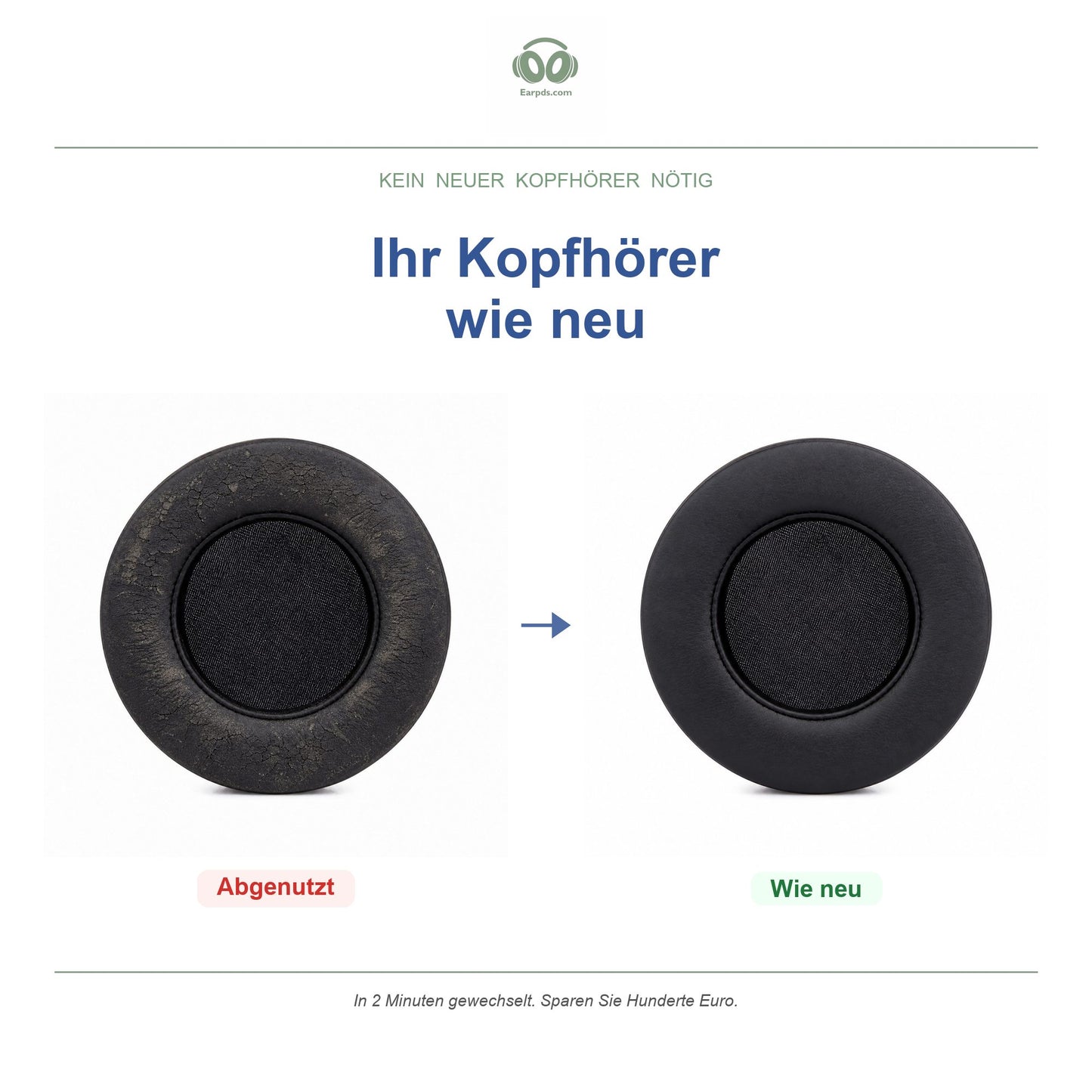 Oorkussens voor Razer ManO'War Serie – Geschikt voor ManO'War Wireless 7.1, Wired 7.1, Tournament Edition — Before and after