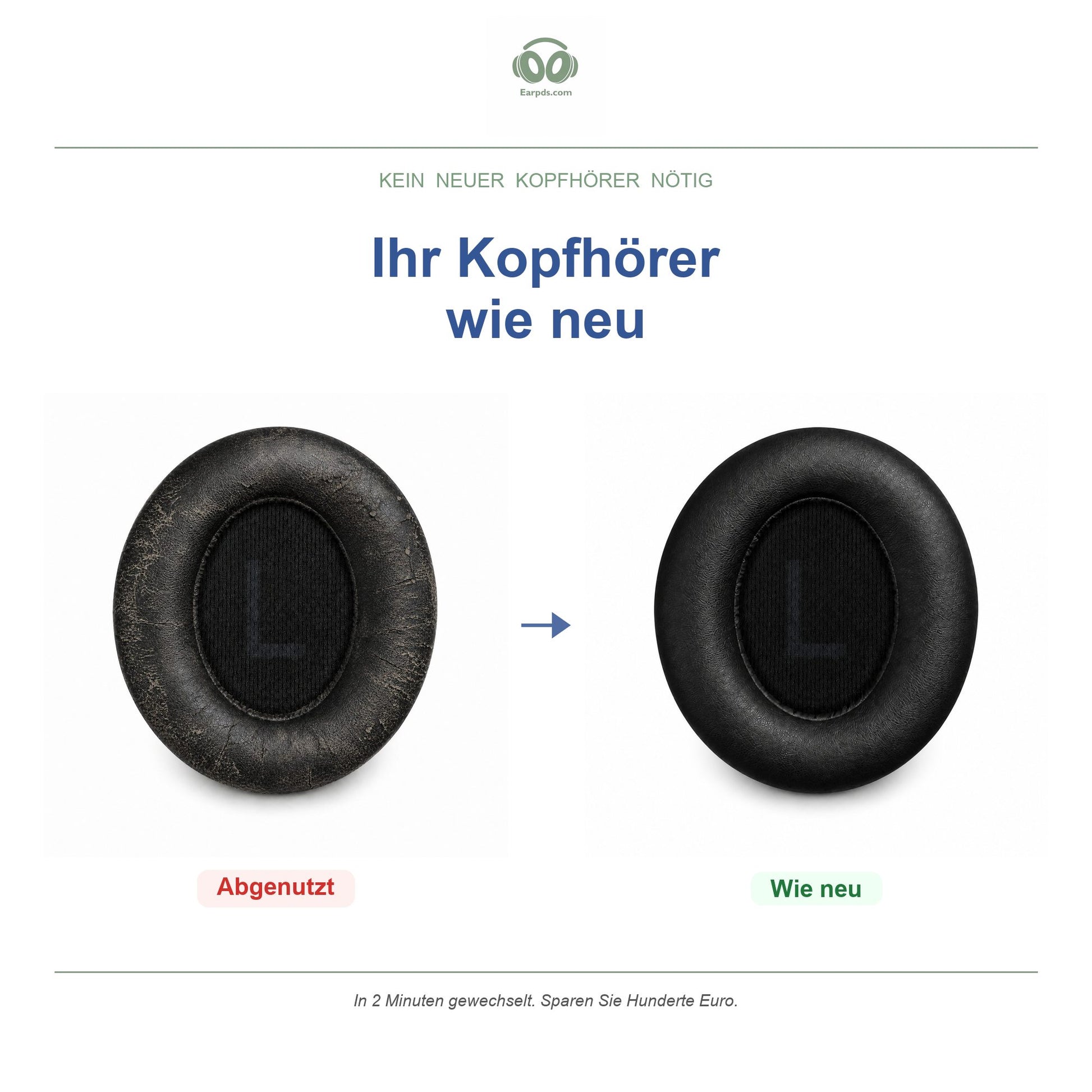 Ohrpolster für Soundcore Space Q45 – Passend für Soundcore Space Q45
