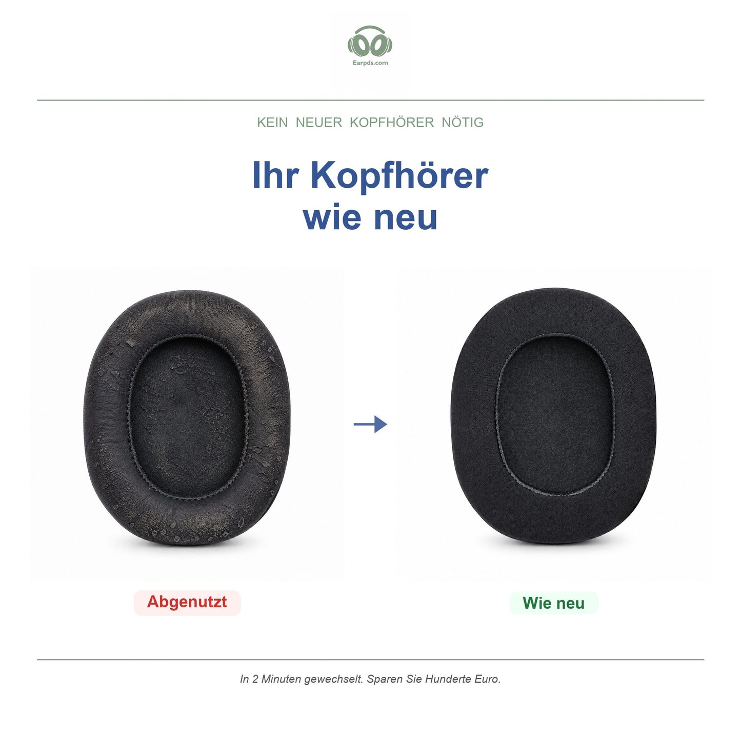 Oorkussens voor Razer BlackShark V2 Pro 2023 – Geschikt voor BlackShark V2 Pro 2023, BlackShark V2 HyperSpeed — Before and after