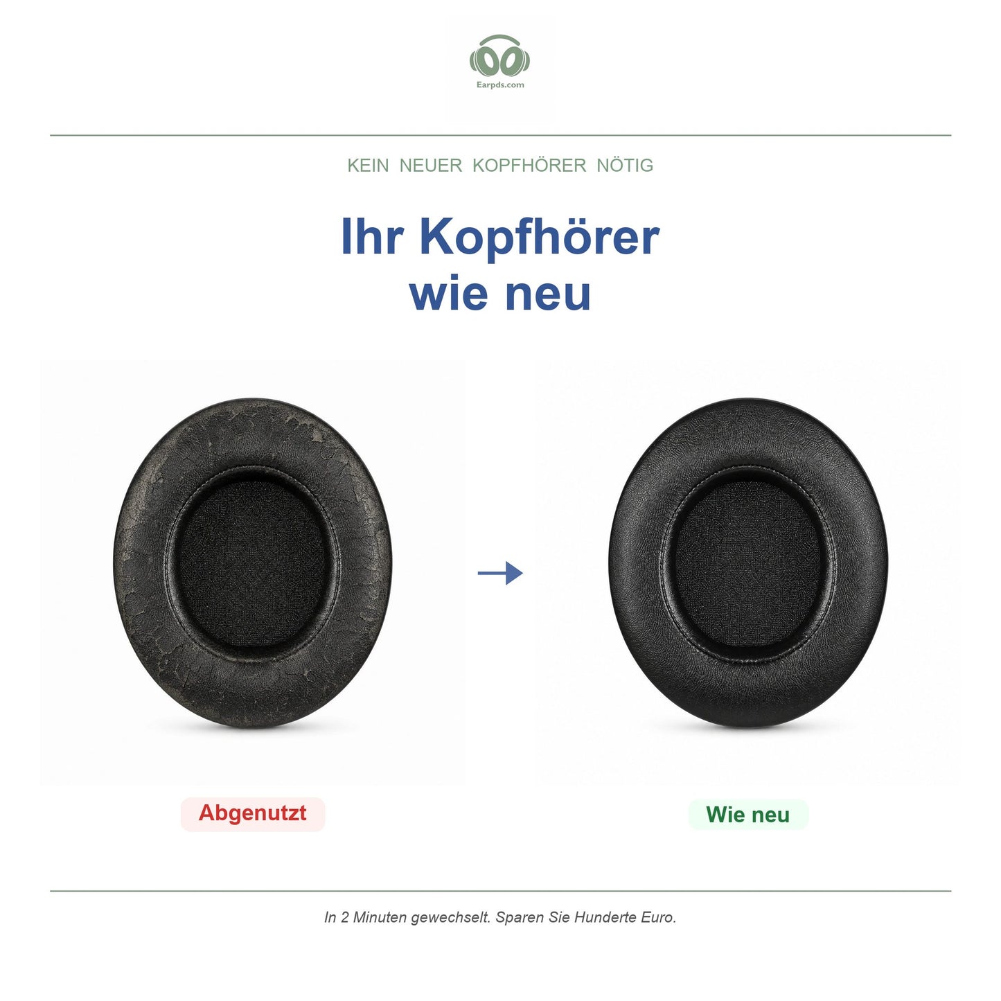 Oorkussens voor Razer Kraken V2 Serie – Geschikt voor Kraken Pro V2, Kraken 7.1 V2, Kraken 7.1 Chroma V2 en meer — Before and after
