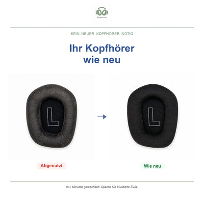 Oorkussens voor Logitech G733 / G535 Serie – Geschikt voor G733, G535, G335 — Before and after