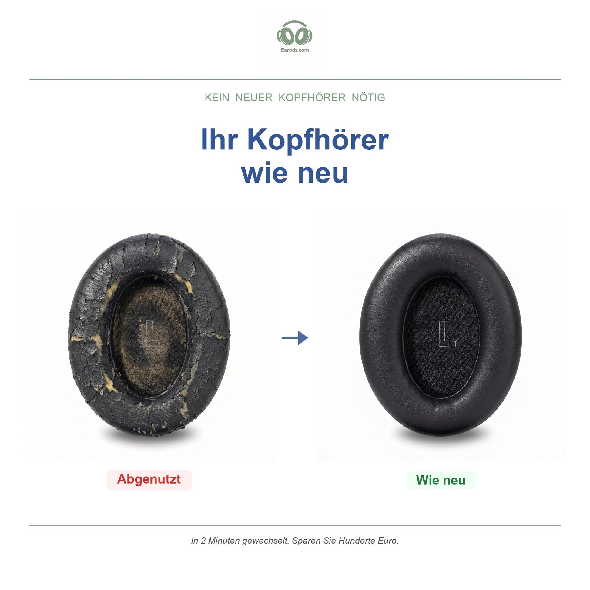 Ohrpolster für Bose QuietComfort Ultra – Passend für QC Ultra Gen 1, QC Ultra Gen 2