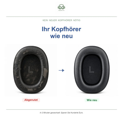 Ohrpolster für Bowers & Wilkins PX8 S2 & PX7 S3, vorher und nachher