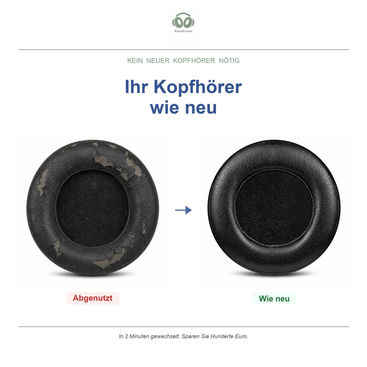 Oorkussens voor Beats Executive – Geschikt voor Beats Executive — Before and after