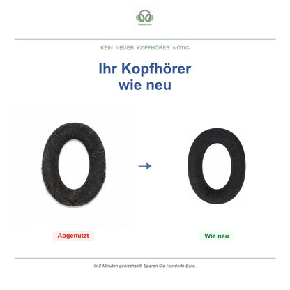 Oorkussens voor Sennheiser HD 500 Serie – Geschikt voor HD 558, HD 598, HD 599, HD 560S en meer — Before and after