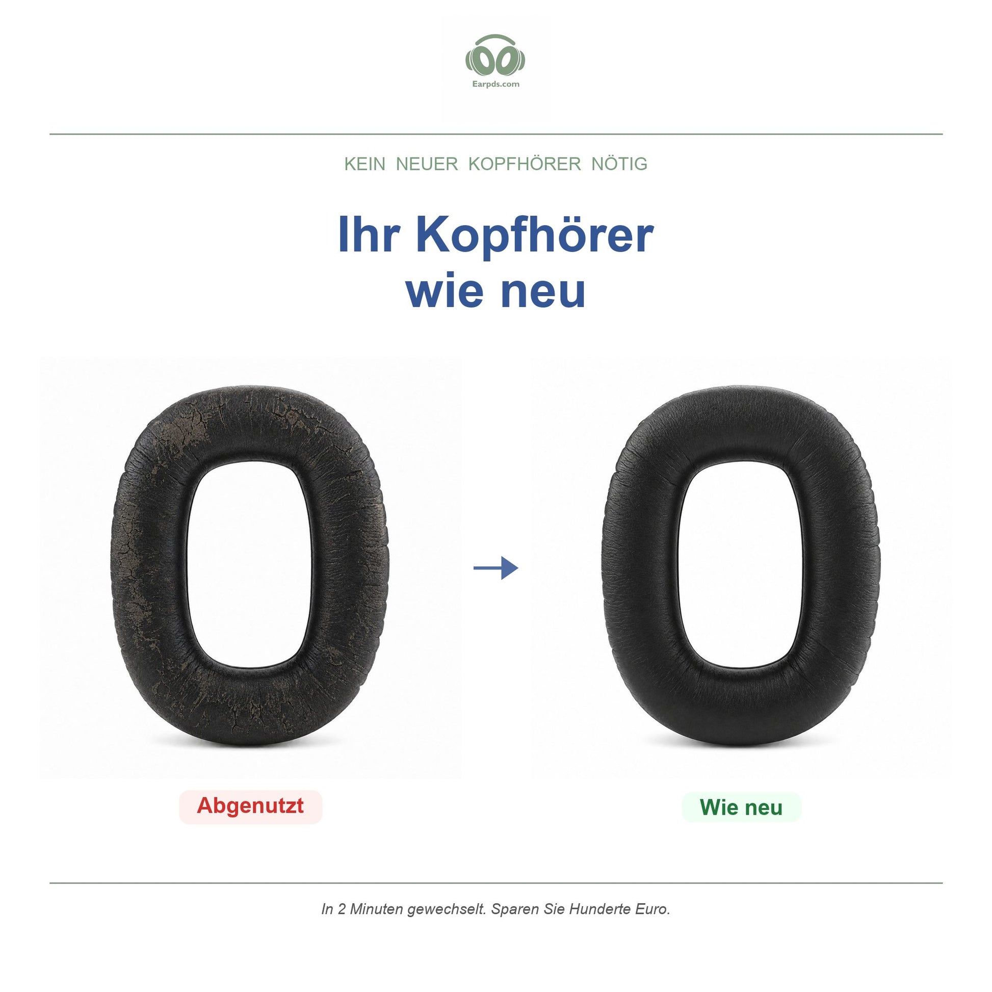 Ohrpolster für Marshall Monitor II ANC – Passend für Monitor II A.N.C.