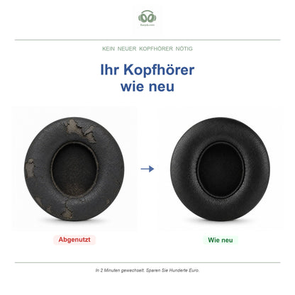 Oorkussens voor Beats Solo 2 Wired – Geschikt voor Beats Solo 2 Wired (B0518) — Before and after
