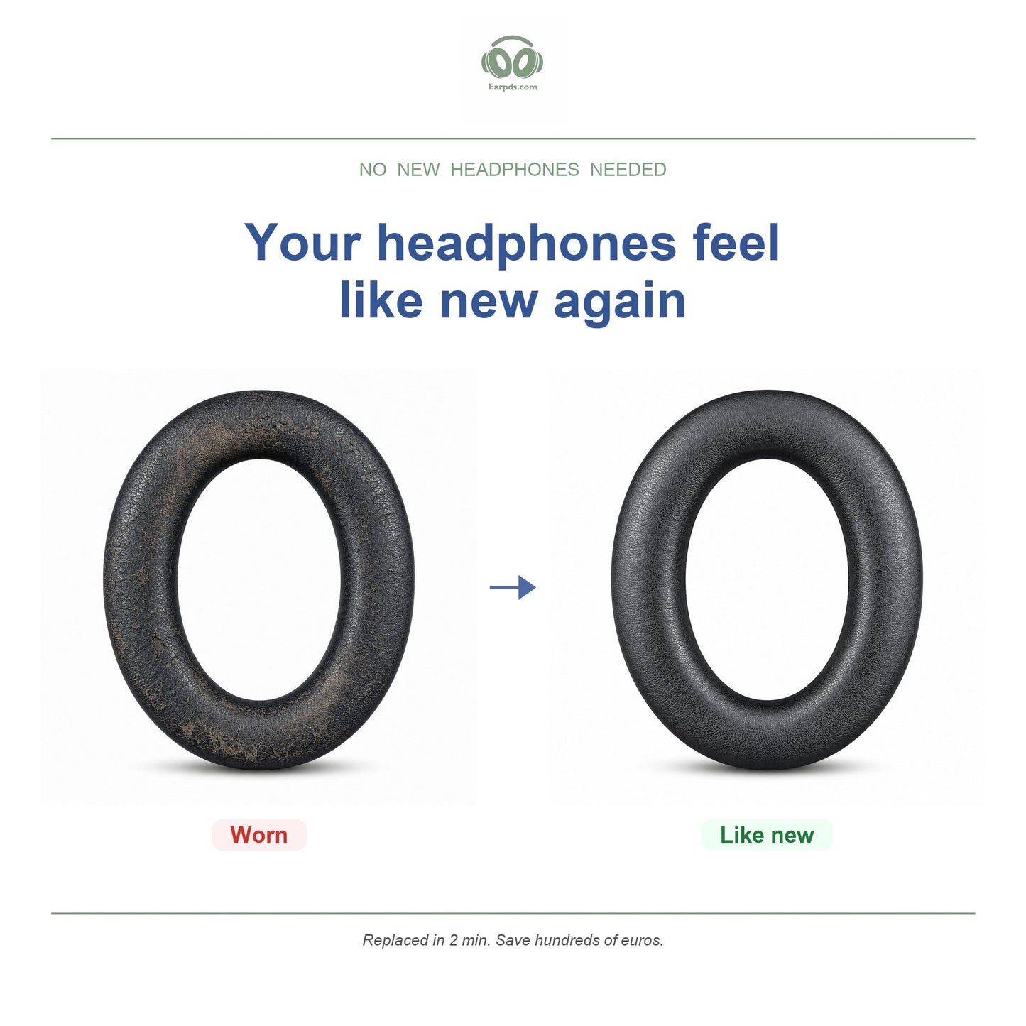 Oorkussens voor HyperX Cloud Revolver Serie – Geschikt voor Cloud Revolver, Cloud Revolver S — Before and after