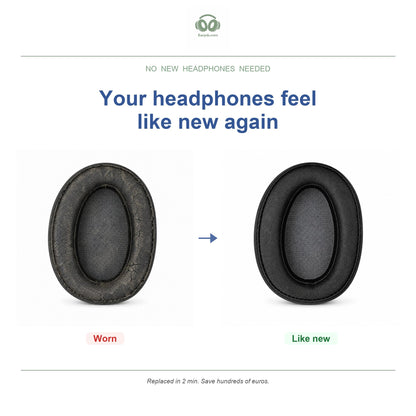 Oorkussens voor Sony h.ear on 2 Serie – Geschikt voor WH-H900N, MDR-100ABN — Before and after