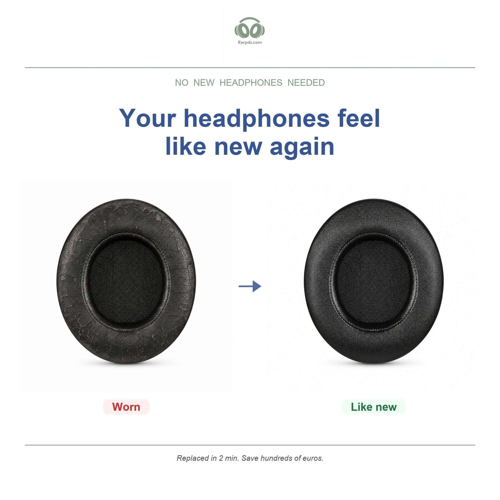 Replacement ear pads for Razer Kraken V2 Series – Compatible with Kraken Pro V2, Kraken 7.1 V2, Kraken 7.1 Chroma V2 and more