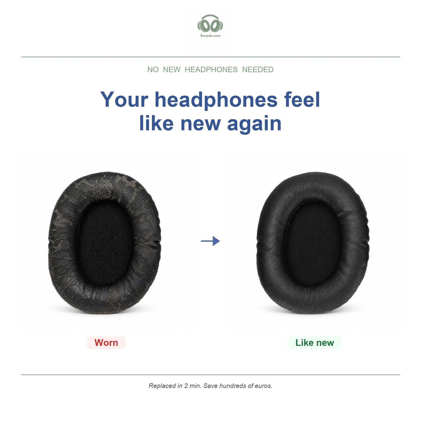 Oorkussens voor Razer Barracuda Serie – Geschikt voor Barracuda, Barracuda X, Barracuda X Chroma — Before and after