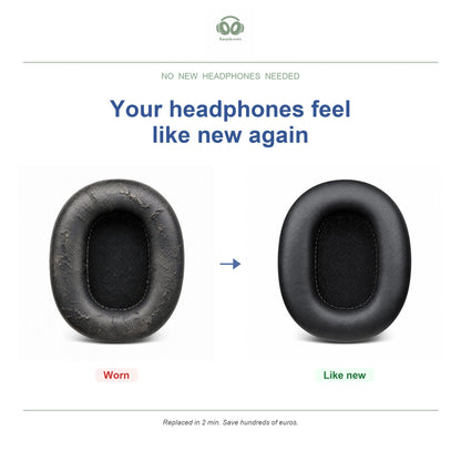 Oorkussens voor Audio-Technica M-Serie – Geschikt voor ATH-M50x, ATH-M40x, ATH-M30x en meer — Before and after