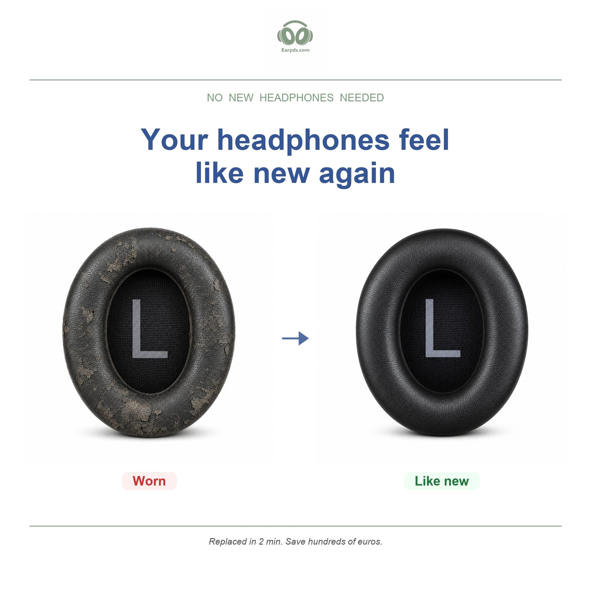 Replacement ear pads for Bose NC 700 – Perfect fit for Bose NC 700