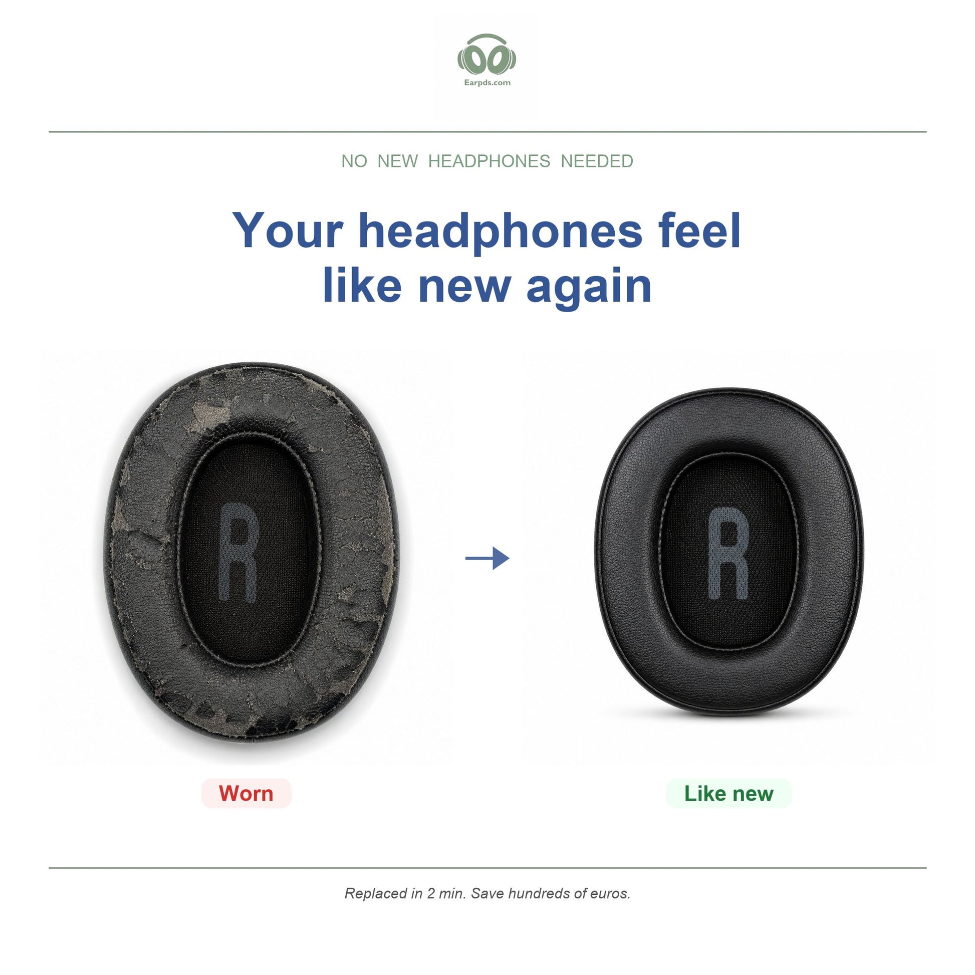 Replacement ear pads for JBL Tune 700 / 770 Series – Suitable for Tune 700BT, Tune 720BT, Tune 760NC, Tune 770NC and more