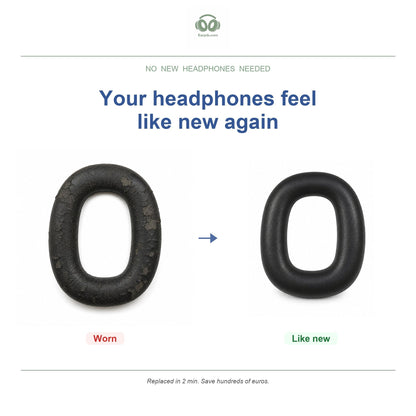 ear pads for Bowers & Wilkins PX8 & PX7 S2, before and after