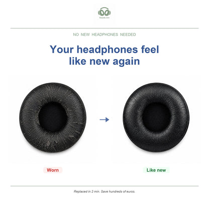 Oorkussens voor Jabra Engage Stereo Serie – Geschikt voor Engage 55, 65, 75 Stereo — Before and after