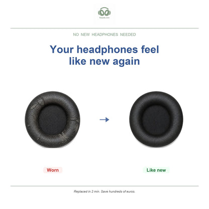 Ear pads for AKG Y600NC Wireless, before and after