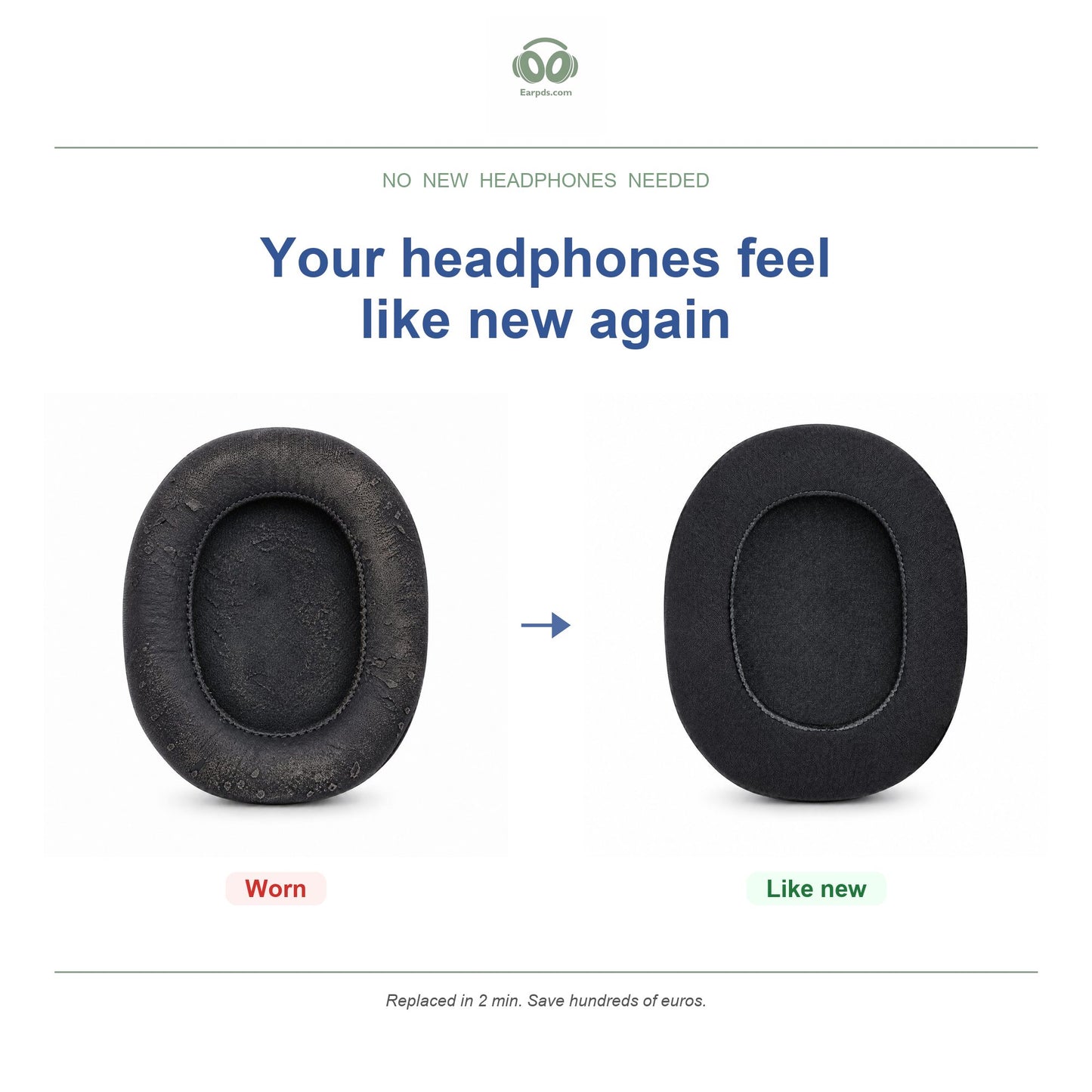 Oorkussens voor Razer BlackShark V2 Pro 2023 – Geschikt voor BlackShark V2 Pro 2023, BlackShark V2 HyperSpeed — Before and after