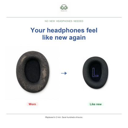 Oorkussens voor Logitech G522 / A20 X – Geschikt voor G522 Lightspeed, A20 X Lightspeed — Before and after