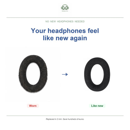 Oorkussens voor Sennheiser HD 500 Serie – Geschikt voor HD 558, HD 598, HD 599, HD 560S en meer — Before and after