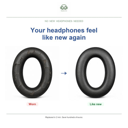 Ear pads for Bowers & Wilkins PX7, before and after
