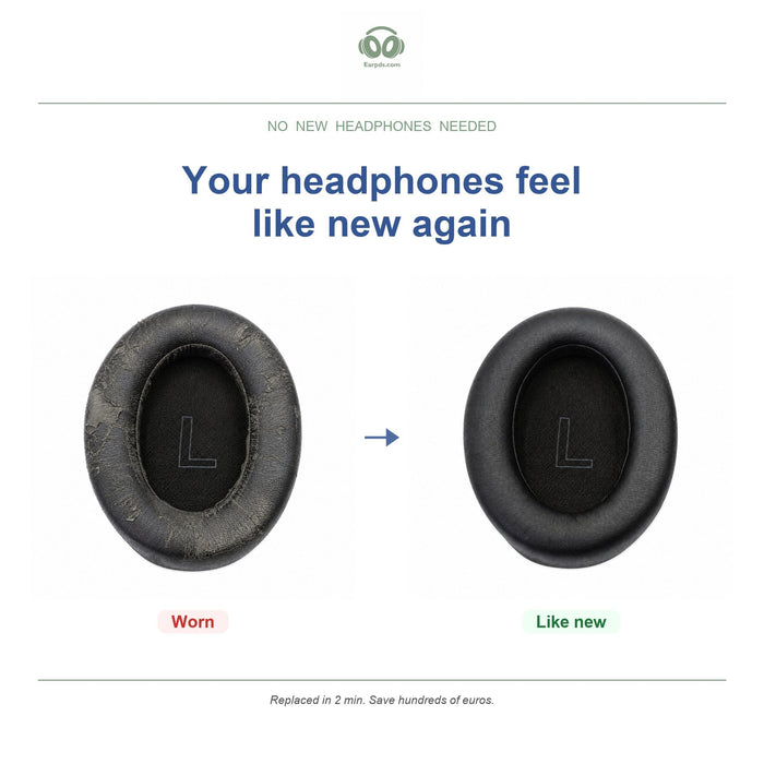Ohrpolster für Soundcore Life Q10 Serie, vorher und nachher