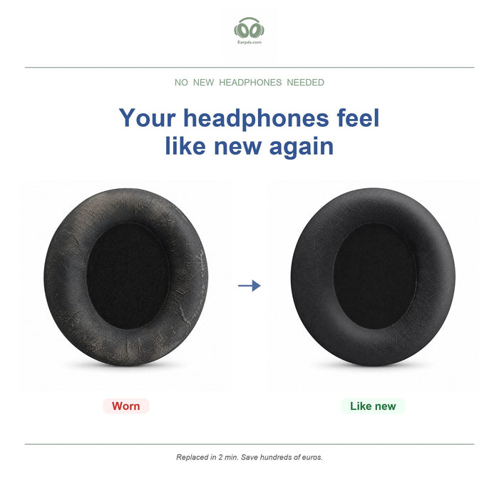 Ohrpolster für Soundcore Life Q30 / Q35, vorher und nachher