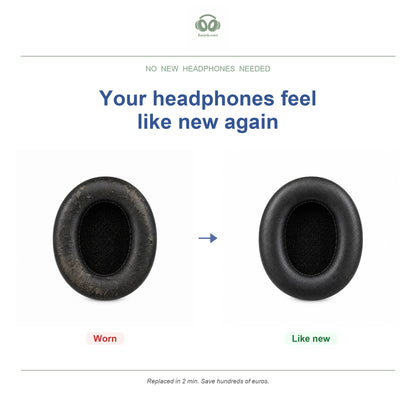 Oorkussens voor Sony MDR Studio Serie – Geschikt voor MDR-7506, MDR-V6, MDR-V7, MDR-CD900ST — Before and after