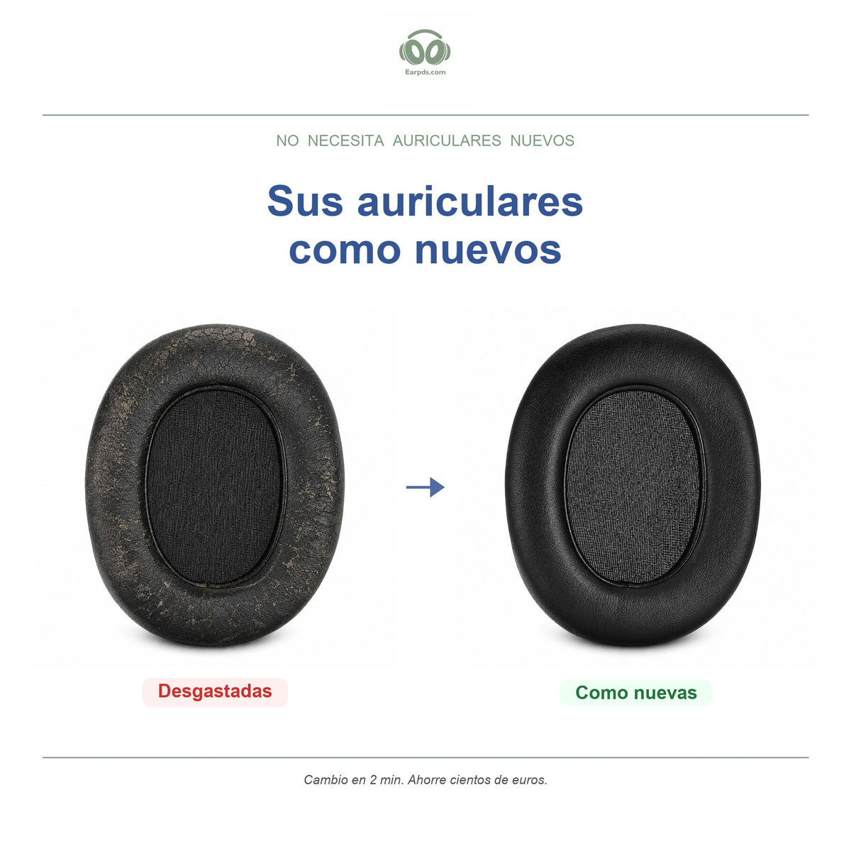 Almohadillas para AKG K361 / K371 Series | Almohadillas de repuesto para auriculares, compatibles con K361, K361-BT, K371, K371-BT