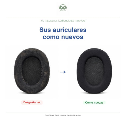 Almohadillas de repuesto para Corsair HS55 / HS65 Series, antes y después