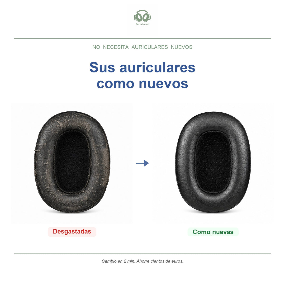 Almohadillas para Skullcandy Crusher 360 | Almohadillas de repuesto para auriculares, compatibles con Crusher 360