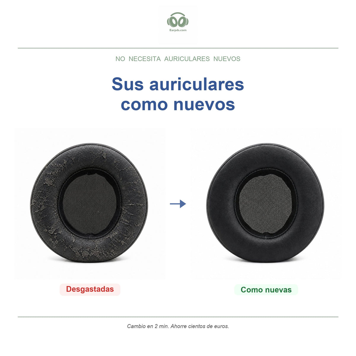 Almohadillas para Audio-Technica AD Series | Almohadillas de repuesto para auriculares, compatibles con ATH-AD500X, AD700X, AD900X, ADG1