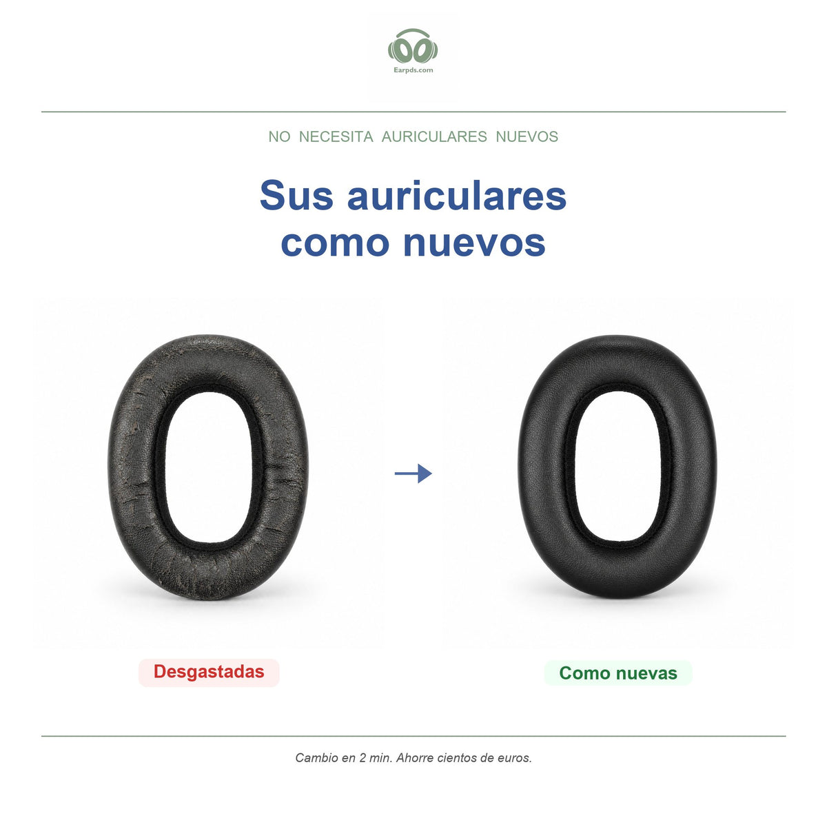 Almohadillas para AKG N700NC Series | Almohadillas de repuesto para auriculares, compatibles con N700NC, N700NC M2