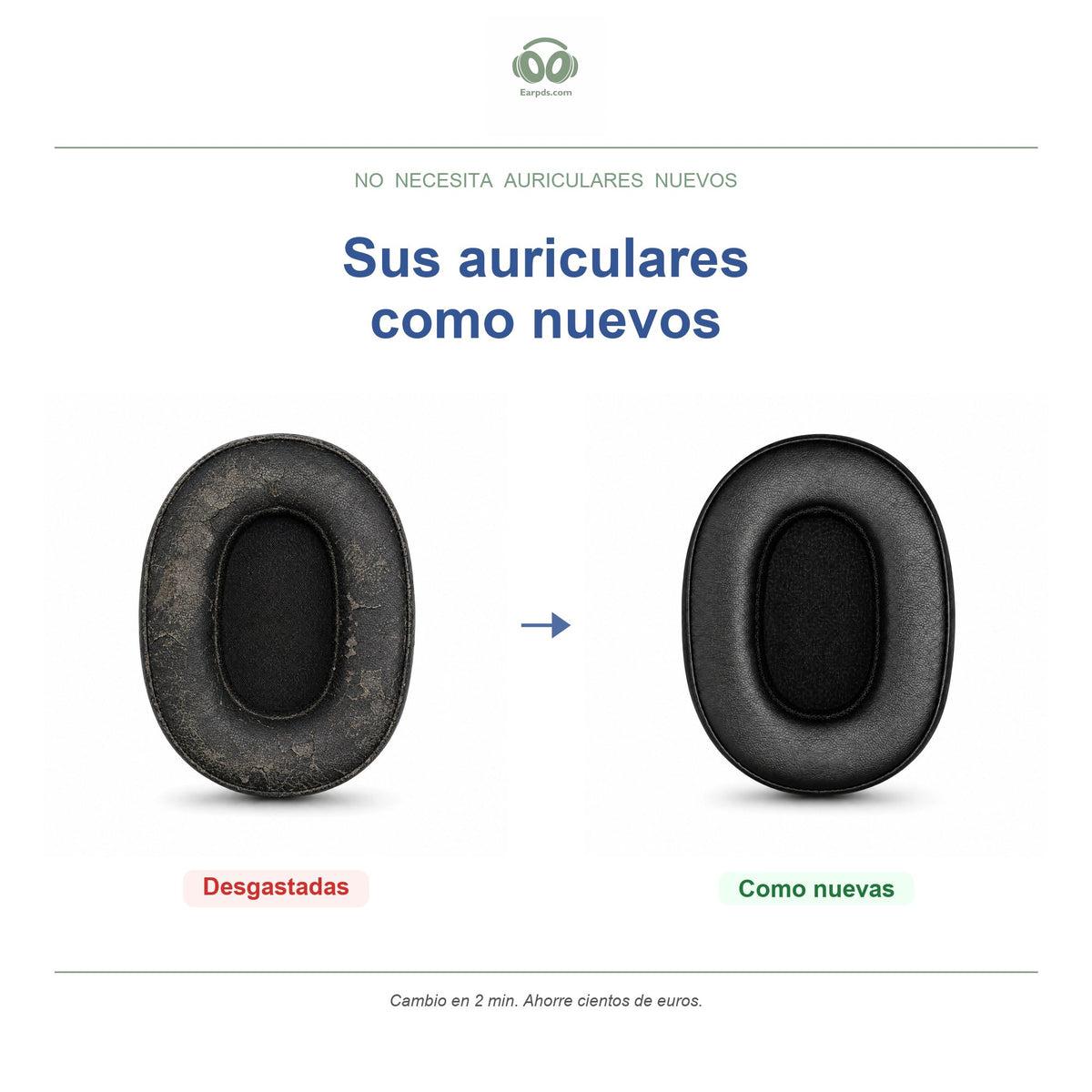 Almohadillas para Skullcandy Crusher / Hesh 3 | Almohadillas de repuesto para auriculares, compatibles con Crusher Wireless, Crusher Evo, Hesh 3, Hesh ANC y más