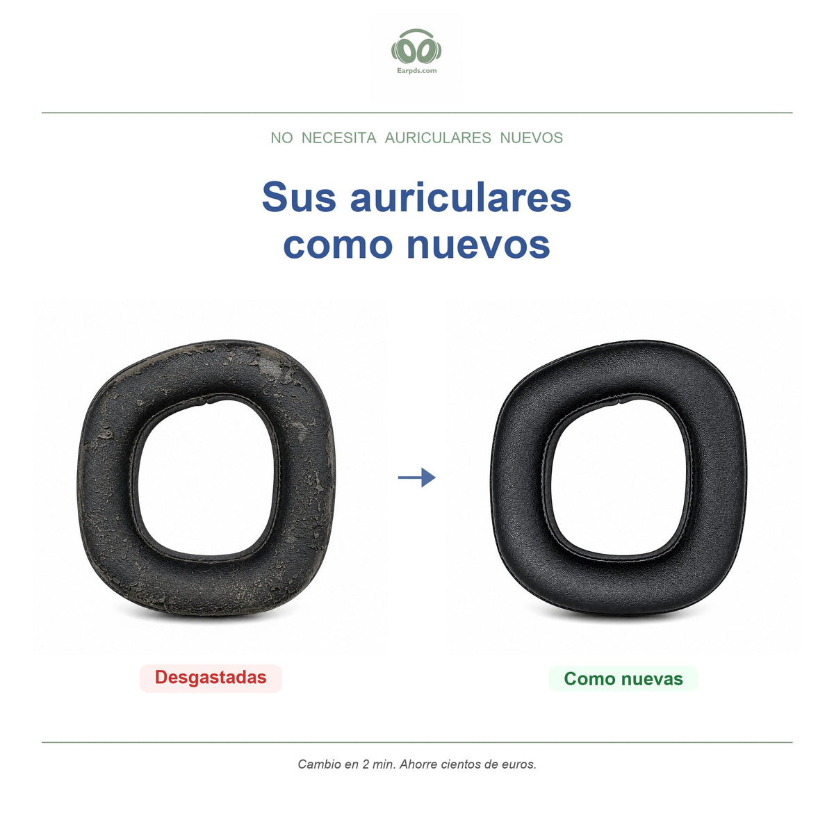 Almohadillas para Corsair HS80 Series | Almohadillas de repuesto para auriculares, compatibles con HS80 RGB, HS80 RGB Wireless, HS80 Max y más