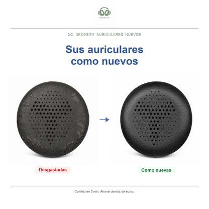 Almohadillas de repuesto para AKG Y500, antes y después