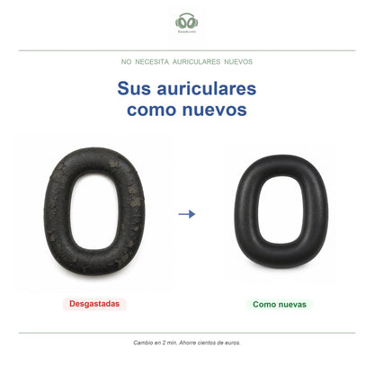 Almohadillas para Bowers & Wilkins PX8 & PX7 S2, antes y después