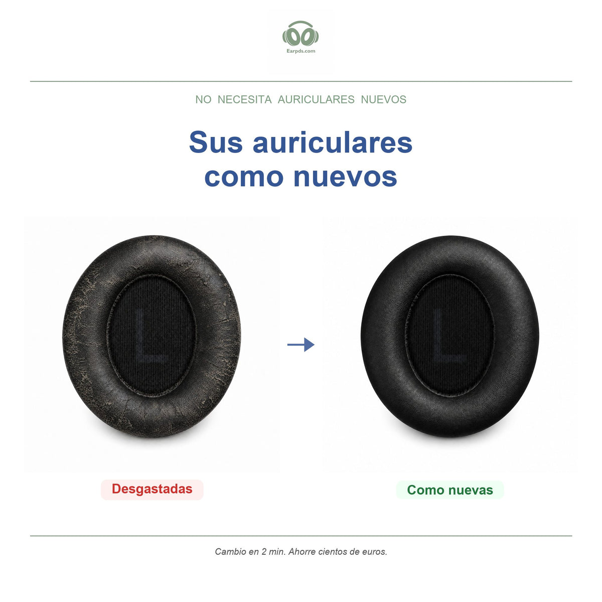 Almohadillas para Soundcore Space Q45 | Almohadillas de repuesto para auriculares, compatibles con Soundcore Space Q45