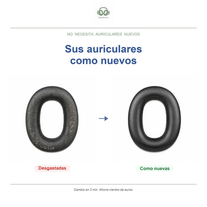 Almohadillas de repuesto para Marshall Monitor III ANC, antes y después