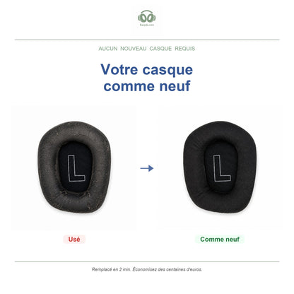 Oorkussens voor Logitech G733 / G535 Serie – Geschikt voor G733, G535, G335 — Before and after