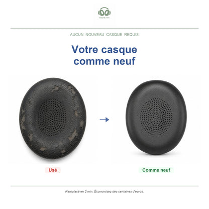 Oorkussens voor Jabra Evolve2 40 / 65 Serie – Geschikt voor Evolve2 40, Evolve2 65, Elite 45h en meer — Before and after