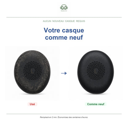 Oorkussens voor Jabra Evolve2 75 Serie – Geschikt voor Evolve2 75, 75 UC, 75 MS — Before and after