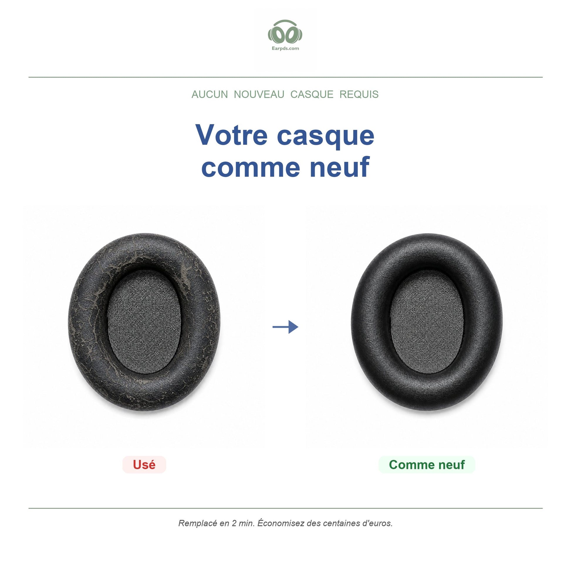 Coussinets pour SteelSeries Arctis Nova Pro Wireless – Adaptés au Nova Pro Wireless, Xbox, PlayStation